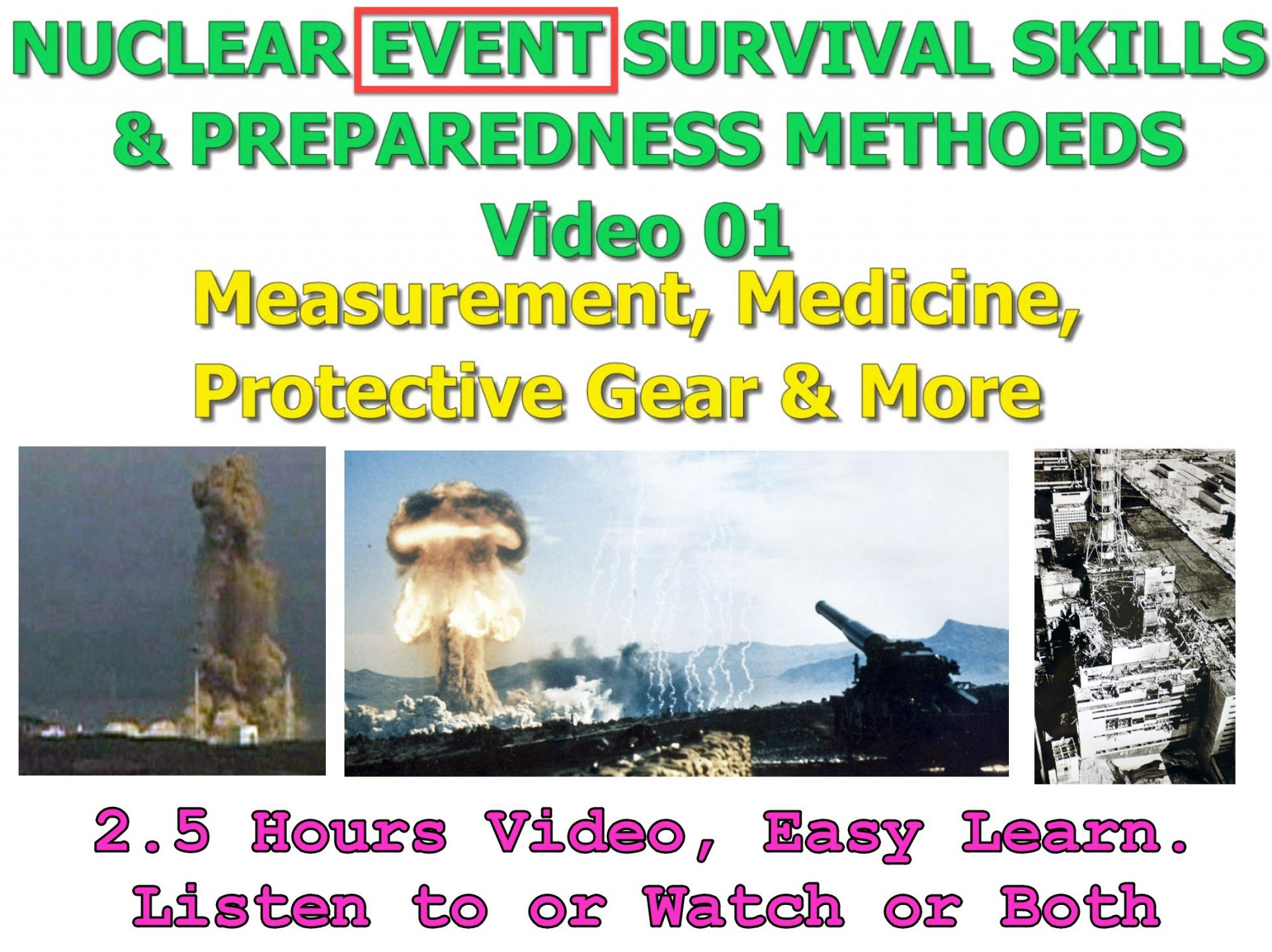 nuclear event survival skills plant accident dirty bomb 2022 steven harris