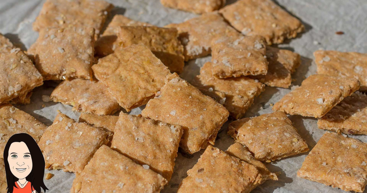 Golden Flax Crackers Recipe by Cooking With Plants