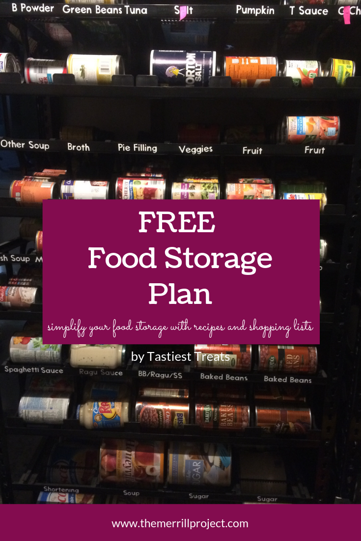 Free Food Storage Plan to your email address
