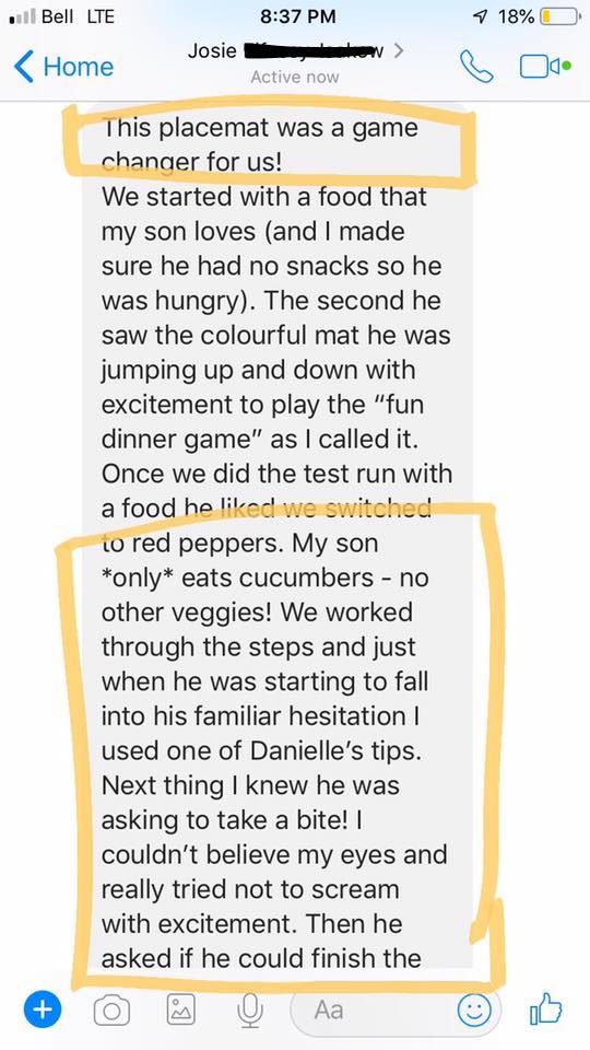 Food Scientist Placemat for Picky Eaters