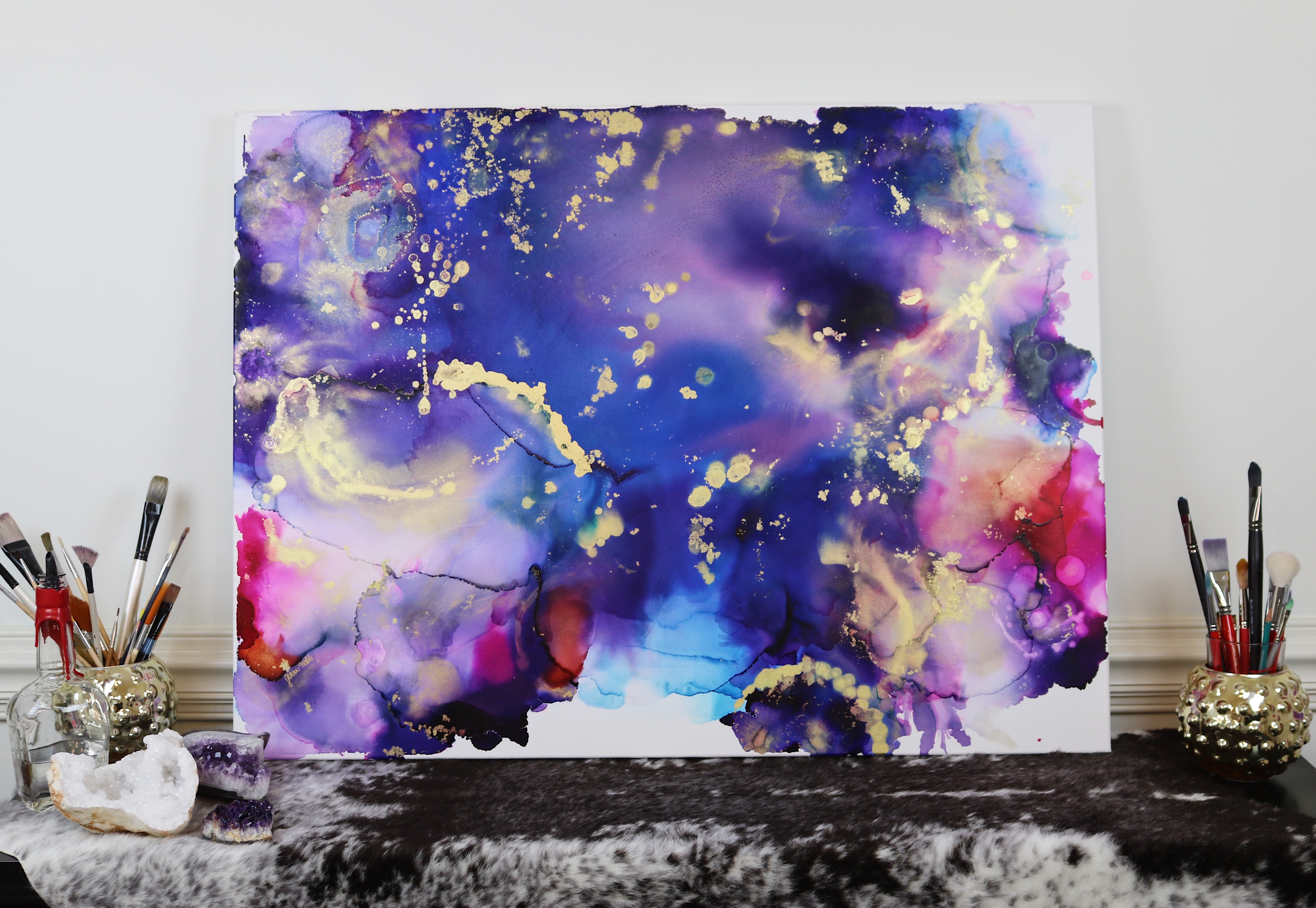 Alcohol Ink on CANVAS Course