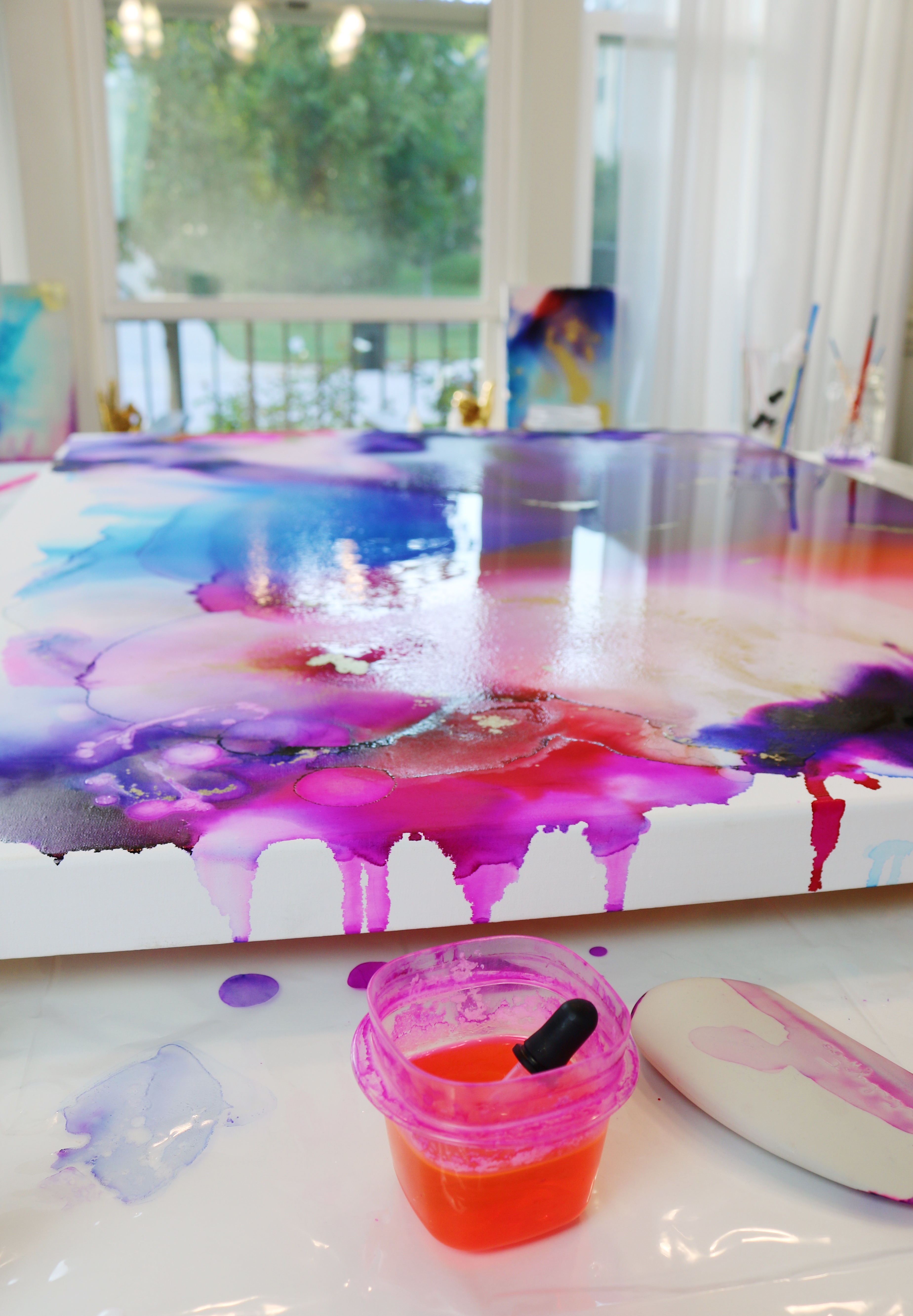 Alcohol Ink on CANVAS Course