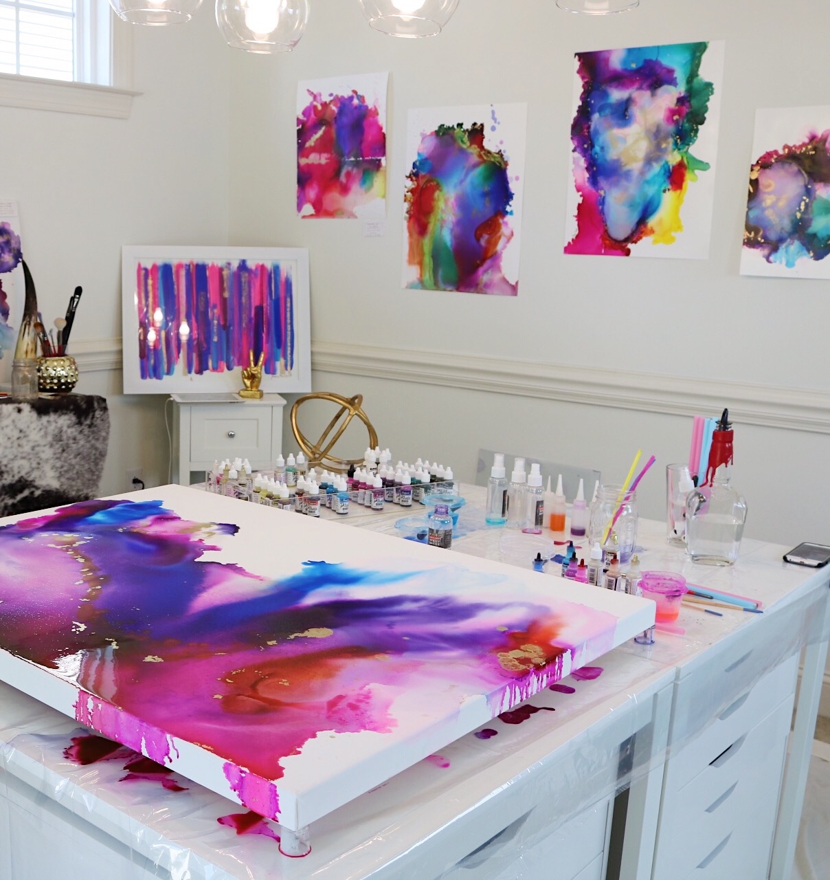 Alcohol Ink on CANVAS Course