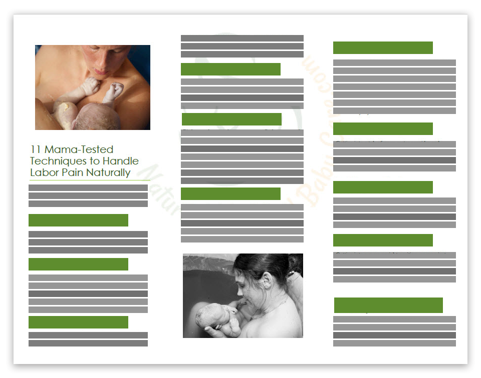 Natural Birth Cheat Sheet Podcast Natural Birth and Baby